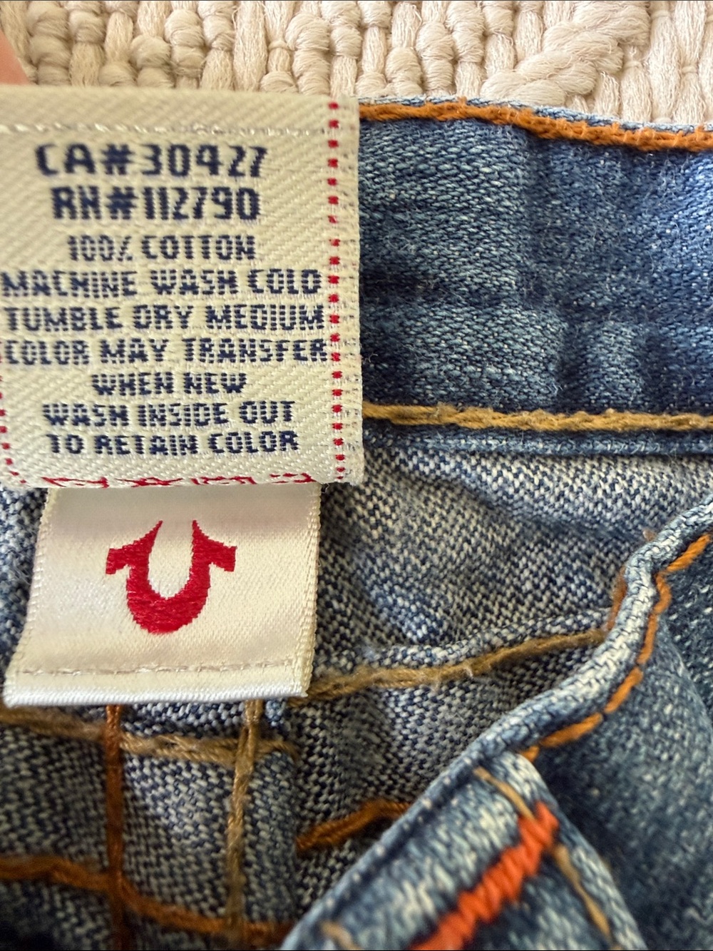 True Religion Boys' Billy Dark Blue Denim Jeans Distressed - Size 4 - Picture 7 of 11